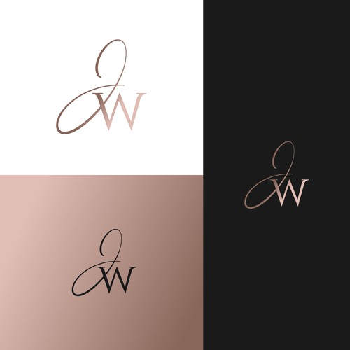 JW Script Logo Diseño de pixeldesign999