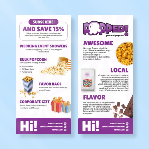 Designs | Updated Popcorn Rack Card | Postcard, flyer or print contest