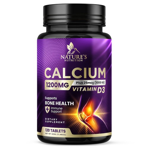 Calcium Plus Vitamin D3 Design Needed for Nature's Nutrition Design by Davi Giolo ★