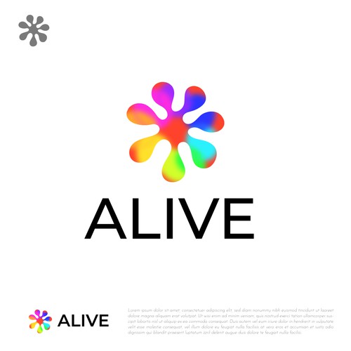 Design a logo for a research project called: ALIVE Design by feliks.id