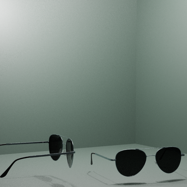 Ray-Ban Aviator sunglasses 3D model