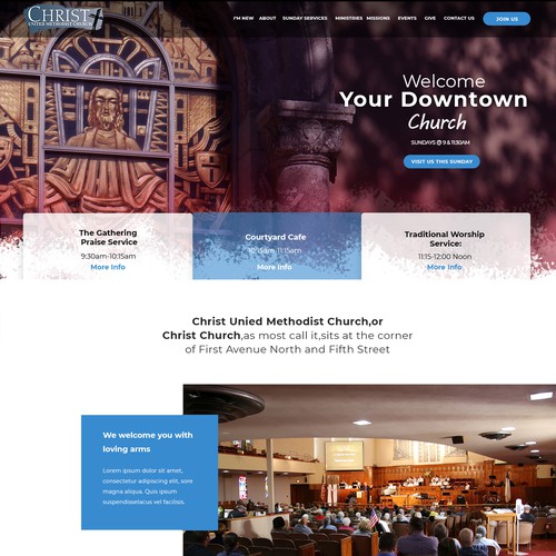 Redesign of Church Website Design by *DZINE*