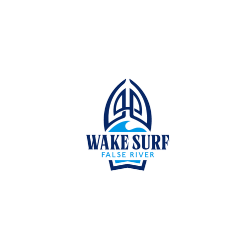 Edgy/sophisticated wake surf logo for a female/male group of wake surfers that embody a luxury life. Nothing predictable Design by oopz