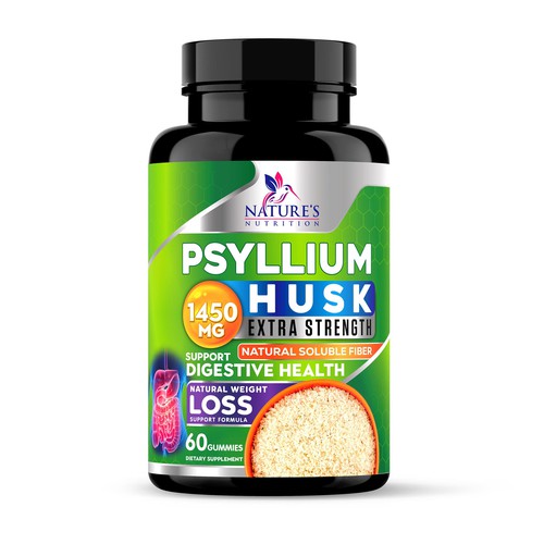 Natural Psyllium Husk Capsules Design needed for Nature's Nutrition Design by JOHN's_AlphaCreation