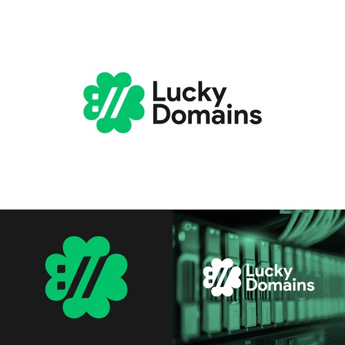 Design a logo and business card for LuckyDomains.io Design by Luckart.id