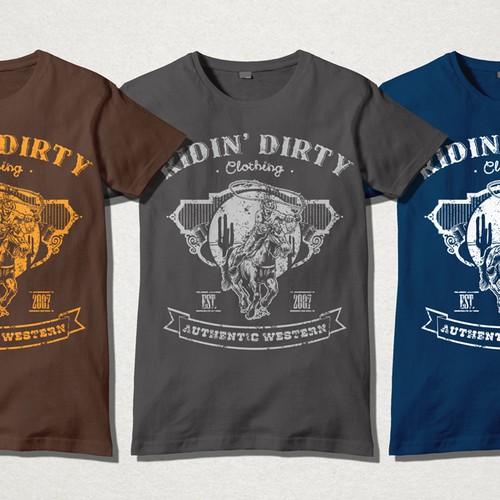 Tshirt designs for Ridin' Dirty clothing Tshirt contest