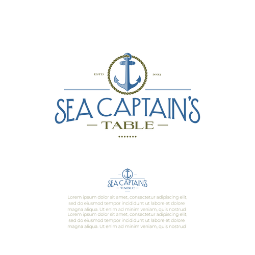 Sea Captain's Table Logo Design Design by Randy Yanuar