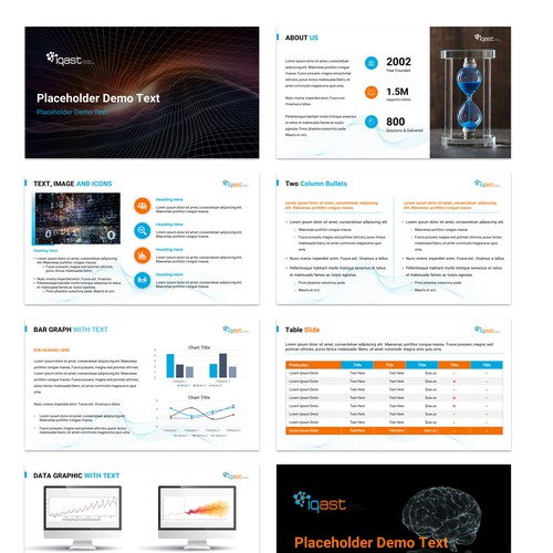We need a cool powerpoint template for an Artificial Intelligence Startup - can you help pls? Design by @Emily Anderson