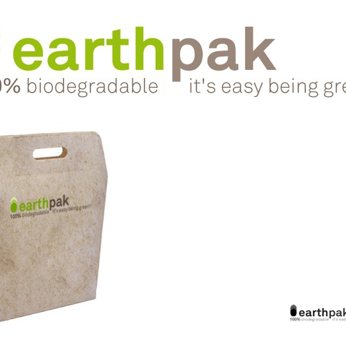 LOGO WANTED FOR 'EARTHPAK' - A BIODEGRADABLE PACKAGING COMPANY デザイン by magenta | design