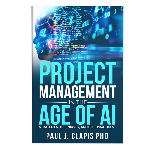 Simple, professional cover for a business book about Artificial Intelligence Design by anisha umělec