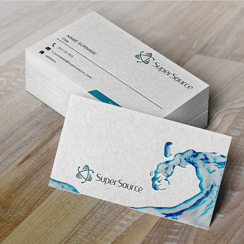 Create An Innovative Business Card For Super Source