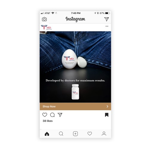 Instagram Ad for New Supplement Design by stumidd