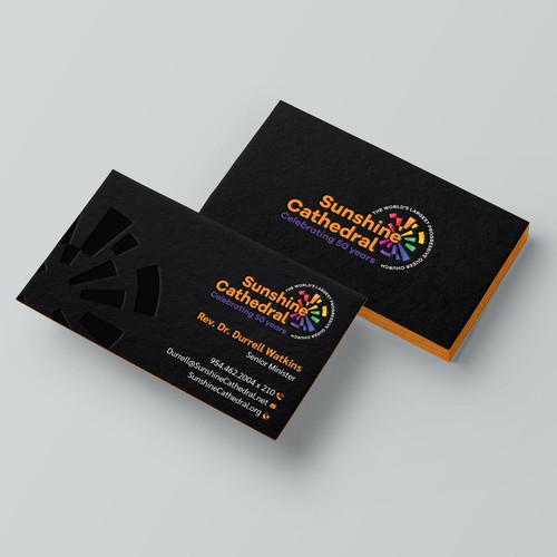 Business Card for Growing Progressing LGBTQ Church Design by Taaiebah