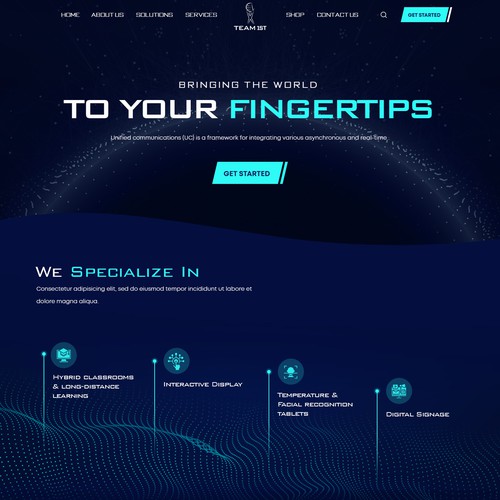 Technology Solutions Provider Website Design Framework Design by Adventix