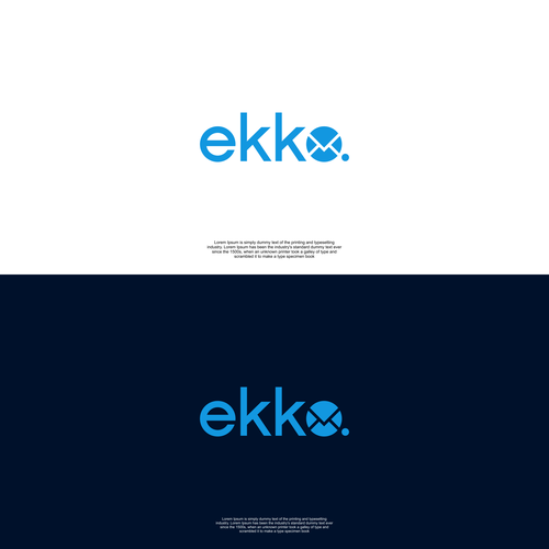 SIMPLE LOGO - ekko Letters then dm after Design by FS1TO