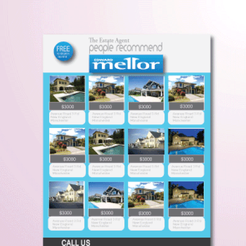 State of the Art newspaper advert design for Estate Agent Design by RECHBER