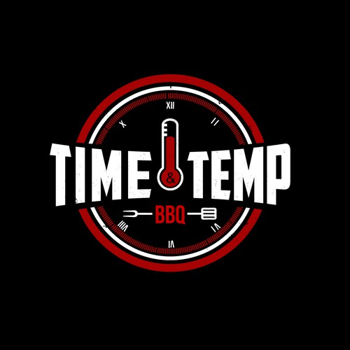 BBQ catering business idea, I need a nice logo to start the fire! Design by [ Gin ]