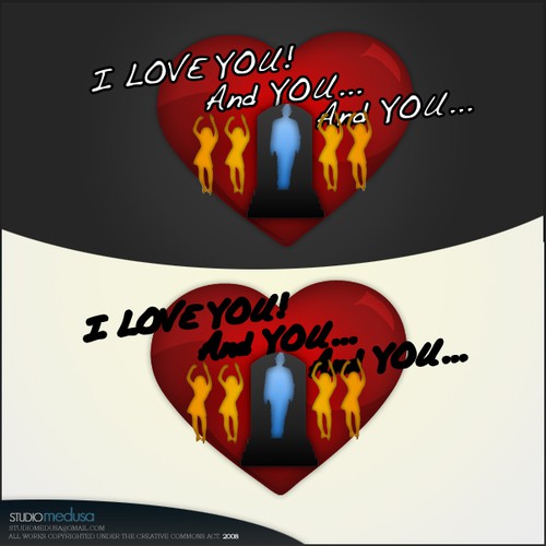 コンペ「"I Love You! And You... And You..." [LOGO - $355]」のデザイン by StudioMedusaさん 