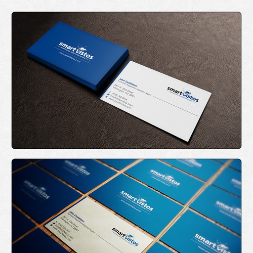 We need a great and creative business card for an Australian Migration Agency. Design by ivan!