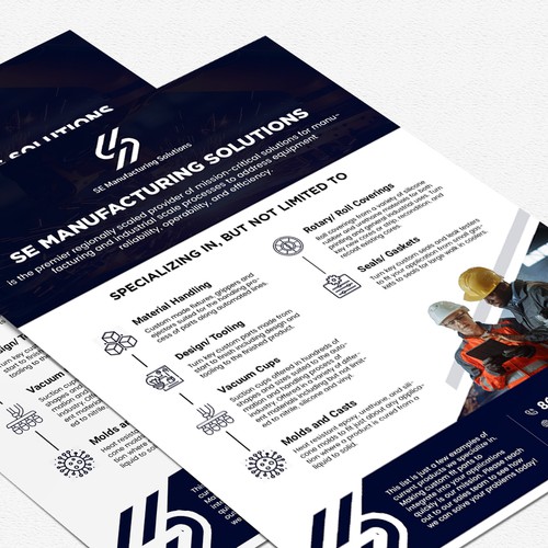 Clean single page line card for potential customers Design by Alphabet ♥