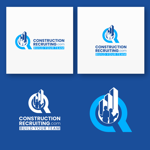 constructionrecruiting.com logo to appeal to construction companies who need to find great talent Design by Luigi