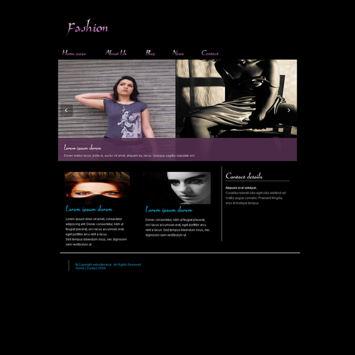 1-3 Page Website Template Design von codenpixel