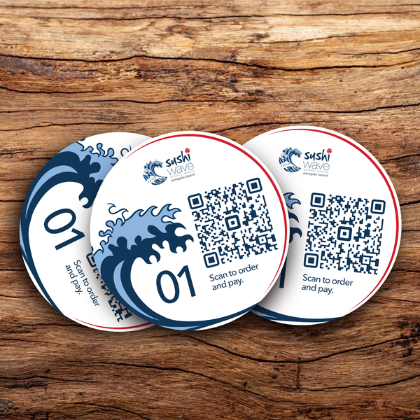 Self serve ordering card for restaurant