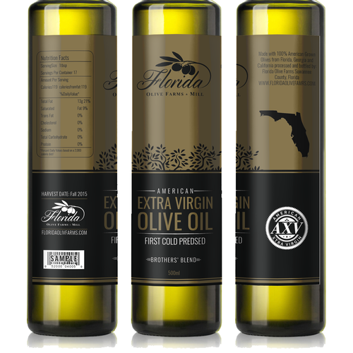 Olive Oil Bottle Label Design by Nanoz Abdi