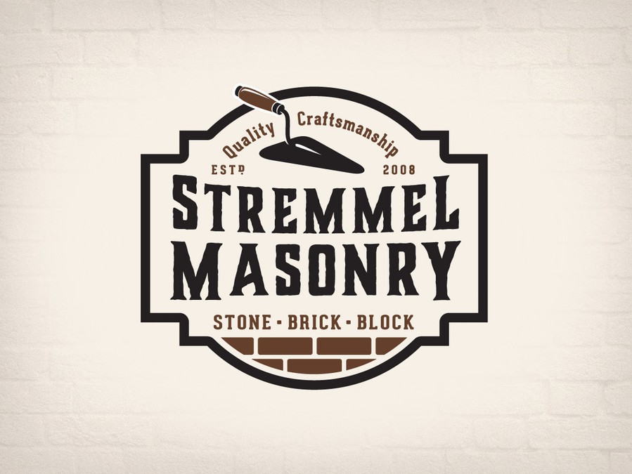 Create a vintage sophisticated logo for a Masonry company! Logo