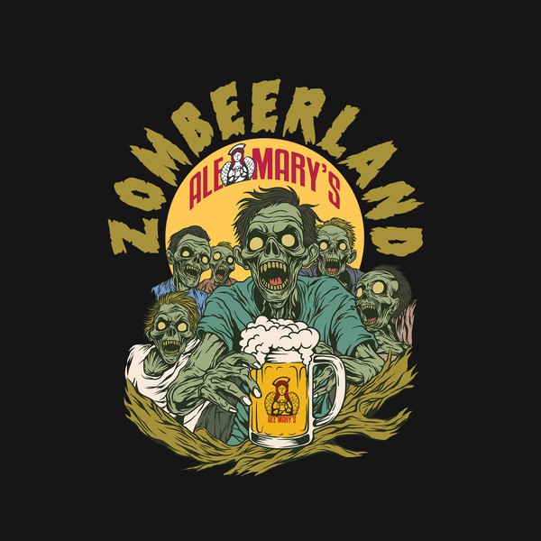 Bold T-shirt concept for ALE MARY'S