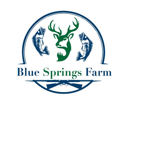 Logo for our Der hunting and bass fishing recreational farm Design by imtishaal