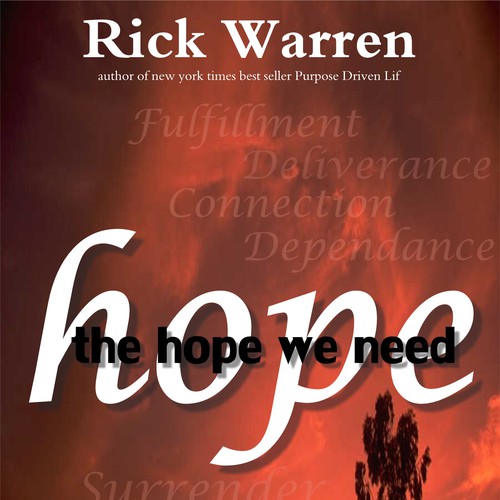 Design Rick Warren's New Book Cover Design por Rob Collins