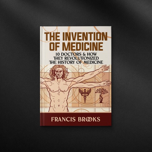 Creative book cover making the history of medicine fun, light-hearted and modern Design by danc