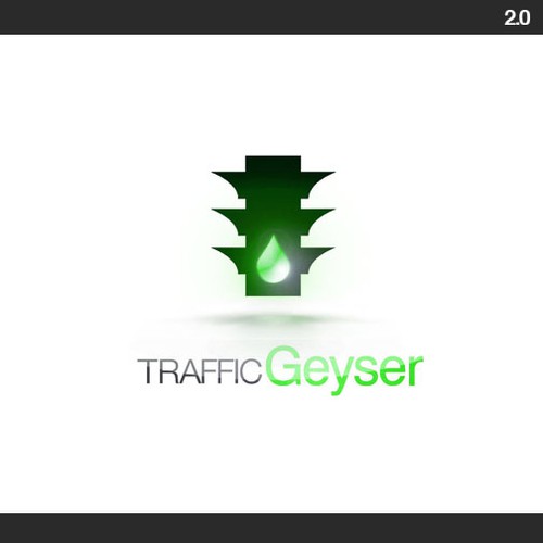 T-R-A-F-F-I-C   g-e-y-s-e-r  Logo Design by frank jefferis