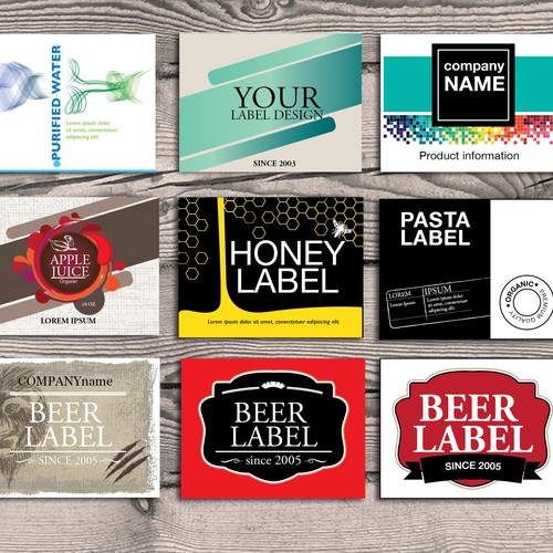 Design Create product label templates for Avery di Espacio creativo