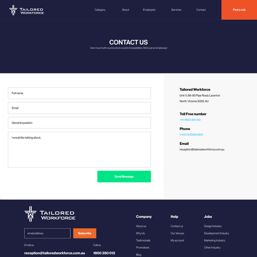 Job Recruitment Website Design by aldo.rgr