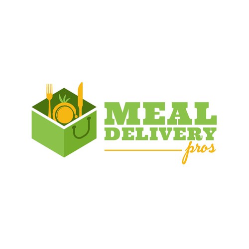 Simple Logo for Meal Delivery Pros (Quick and Easy With Colors Chosen) Design by line2code