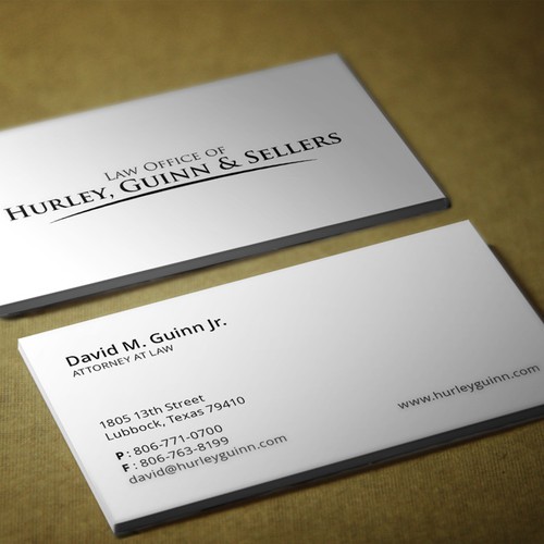 Use our law firm logo to make business cards Design by mad_best2