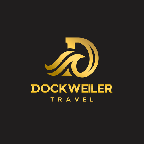 Luxury cruises Travel agency logo (elegant, simple, gold writing on black background)  to appeal to luxury travelers Design by Mattluby93