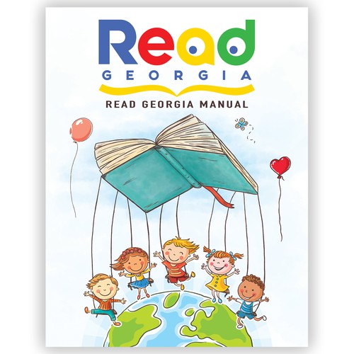 A book cover to inspire volunteers reading to children! Design by Grafithegy