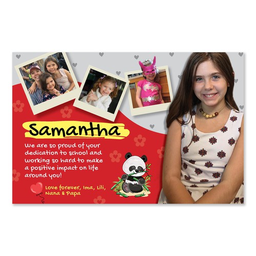 Vibrant and Fun Student Dedication Page Design by Bluebubble