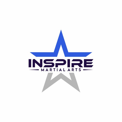 iNSPIRE. Shooting star design? Child development martial arts school. Design by R A G