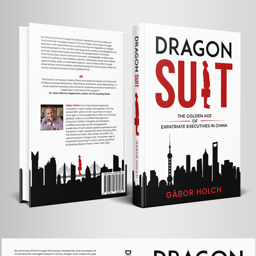 Book cover - Dragon Suit: The golden age of expatriate executives in China Design by Hisna