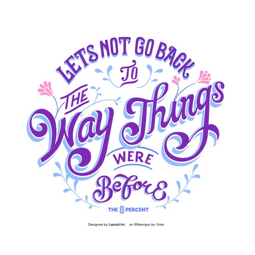 Typographic illustration to empower women leaders for festival Design by LAYOUT.INC