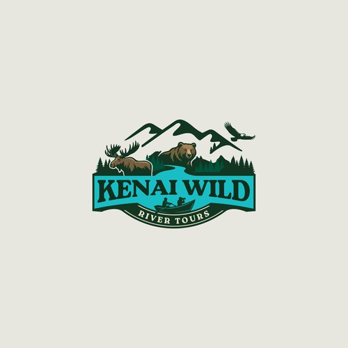 "Looking for a logo for Scenic River Float trip Company in Alaska" winning Book cover