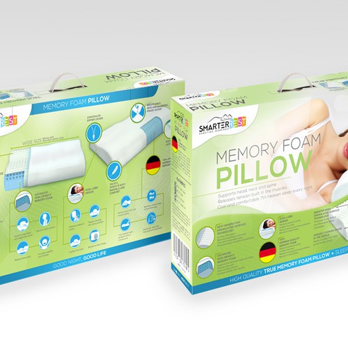 Memory foam pillow on sale from smarter rest