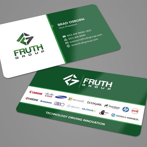 New High Tech Business Cards for High Tech Company Diseño de Fachri Iffat