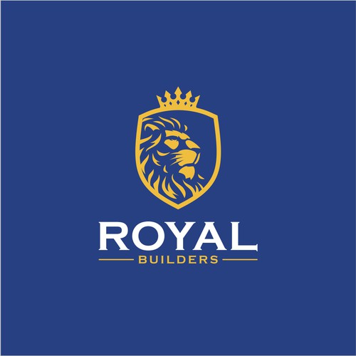 Design a "royal" logo for a new construction company startup. Design von Genovius