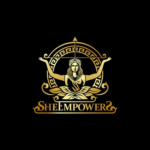 SHEempowers - luxurious design of a woman preferrably in some kind of a circle to appeal to women professionals Design by dinni