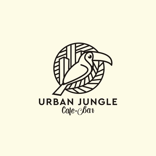 Logo for "Urban Jungle - Bar" - a jungle themed, modern and innovative restaurant Design by Byte&Pixel